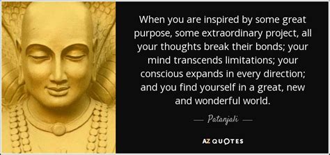 patanjali quotes when you are inspired
